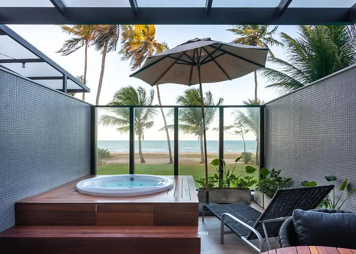 Loft Com Hidromassagem Frente Mar E Pe Na Areia